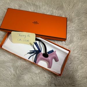 *SOLD* Hermes rodeo mauve sylvestre/bleu france/rouge sellier